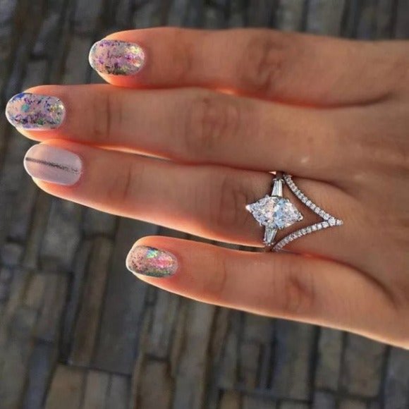 brand New Oval Cut halo Diamond Ring - Picture 2 of 2